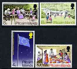Pitcairn Islands 1972 South Pacific Commission set of 4 very fine cds used, SG 120-23*, stamps on fish