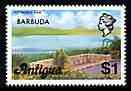 Barbuda 1977 Potworks Dam $1 (from optd def set) unmounted mint, SG 319*, stamps on civil engineering, stamps on dams