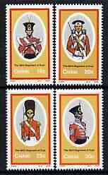 Ciskei 1986 British Military Uniforms #3 perf set of 4 unmounted mint, SG 95-98*, stamps on militaria, stamps on uniforms