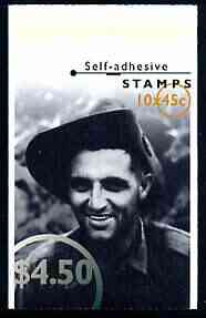 Australia 1995 Second World War Heroes $4.50 self-adhesive booklet, pristine SG SB89, stamps on self adhesive, stamps on  ww2 , stamps on medals, stamps on victoria cross