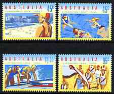 Australia 1994 Life Saving perf set of 4 unmounted mint, SG 1439-42, stamps on rescue, stamps on swimming, stamps on surfing