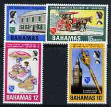Bahamas 1968 Commonwealth Parliamentary Conference perf set of 4 unmounted mint, SG 323-26, stamps on constitutions, stamps on clocks, stamps on horses, stamps on crafts