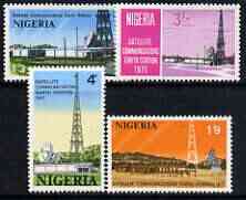 Nigeria 1971 Opening of Earth Satellite Station perf set of 4 unmounted mint, SG 266-69, stamps on radio, stamps on satellites, stamps on communications