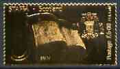 Staffa 1976 National Flags  Spain embossed in 23k gold foil (Rosen #364) unmounted mint, stamps on flags