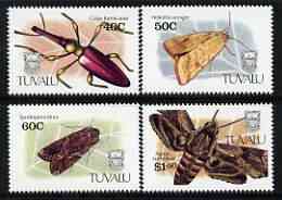 Tuvalu 1991 Insects perf set of 4 unmounted mint, SG 601-604*, stamps on insects