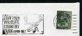 Postmark - Great Britain 1975 cover bearing illustrated slogan cancellation for Lowther Wildlife Country Park, stamps on zoos, stamps on national parks, stamps on parks, stamps on animals, stamps on deer, stamps on  zoo , stamps on , stamps on  zoo , stamps on zoos, stamps on 