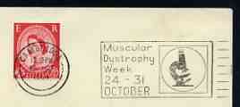 Postmark - Great Britain 1964 cover bearing illustrated slogan cancellation for Muscular Dystrophy Week, stamps on medical, stamps on diseases