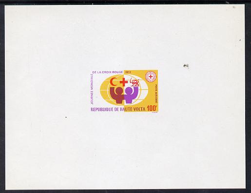 Upper Volta 1972 Red Cross imperf deluxe souvenir  sheet unmounted mint, stamps on , stamps on  stamps on medical    red cross