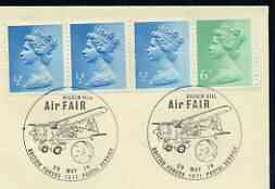 Postmark - Great Britain 1978 cover bearing illustrated cancellation for Biggin Hill Air Fair, (BFPS), stamps on aviation
