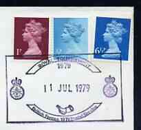 Postmark - Great Britain 1979 cover bearing illustrated cancellation for Royal Tournament (BFPS), stamps on militaria, stamps on 