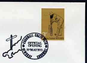 Postmark - Great Britain 1973 cover bearing illustrated cancellation for Official Opening of Cornwall Coast Path, stamps on , stamps on  stamps on walking, stamps on  stamps on tourism, stamps on  stamps on 