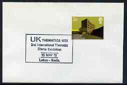 Postmark - Great Britain 1972 cover bearing special cancellation for UK Thematics 72, Stamp Exhibition, stamps on stamp exhibitions
