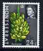 Montserrat 1969-70 Surcharged 25c on 24c Bananas (wmk sideways) unmounted mint, SG 221, stamps on fruit, stamps on bananas