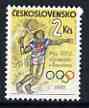 Czechoslovakia 1992 Olympic Games, Barcelona (Tennis) unmounted mint, SG 3094, stamps on olympics, stamps on tennis