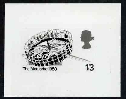 Great Britain 1983 British Fairs stamp-sized black & white photographic essay of The Meteorite denominated 1s3d by Andrew Restall, stamps on circus
