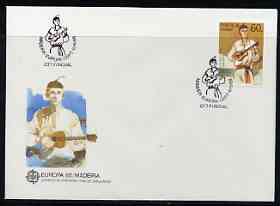 Portugal - Madeira 1985 Europa - Music Year perf 60E on Illustrated cover with special first day cancel, stamps on , stamps on  stamps on music, stamps on  stamps on europa, stamps on  stamps on 