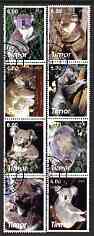 Timor 2003 Koala Bears perf set of 8 cto used, stamps on animals, stamps on bears, stamps on koala