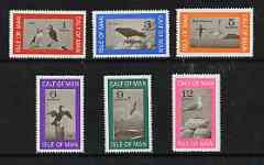 Calf of Man 1966 Birds perf def set of 6 (changed colours) unmounted mint (Rosen CA30-35), stamps on birds, stamps on puffins, stamps on shag, stamps on gulls