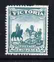 Victoria 1900 Patriotic Fund 2d (Australian Troops in S Africa) 'Hialeah' forgery on gummed paper (as SG 375), stamps on militaria, stamps on horses, stamps on forgery, stamps on forgeries, stamps on qv, stamps on  qv , stamps on 
