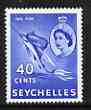 Seychelles 1954-61 Sailfish 40c (from def set) unmounted mint, SG 181, stamps on seychelles, stamps on fish, stamps on gamefish