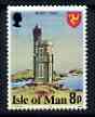 Isle of Man 1978-81 Milners Tower 8p perf 14.5 (from def set) unmounted mint, SG 115B, stamps on towers