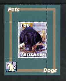 Tanzania 2003 Pets - Dogs perf souvenir sheet unmounted mint, stamps on dogs