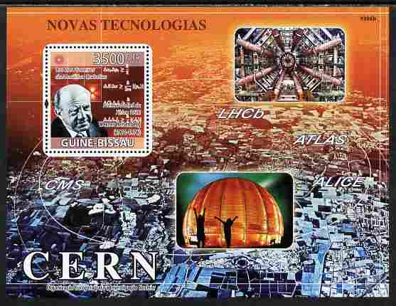 Guinea - Bissau 2009 New Technologies (Quantum Mechanics) perf s/sheet unmounted mint Yv 452, Mi 695, stamps on personalities, stamps on science, stamps on maths, stamps on technology