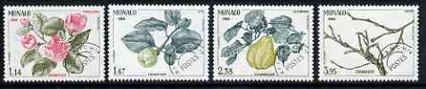Monaco 1984 The Seasons of the Quince precancelled set of 4 unmounted mint, SG 1678-81, stamps on trees, stamps on fruit