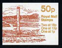 Great Britain 1986 Roman Britain No.2 (Roman Theatre, St Albans) 50p booklet complete, SG FB37, stamps on roman, stamps on theatres