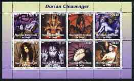 Congo 2003 Fantasy Paintings by Dorian Cleavenger perf sheetlet containing 8 values unmounted mint, stamps on arts, stamps on fantasy, stamps on nudes