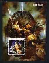 Congo 2003 Fantasy Paintings by Luis Royo perf m/sheet unmounted mint, stamps on , stamps on  stamps on arts, stamps on  stamps on fantasy, stamps on  stamps on nudes