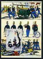 Benin 2003 Historical Fire Engine (With Red Cross & Rotary) perf m/sheet unmounted mint, stamps on fire, stamps on red cross, stamps on rotary