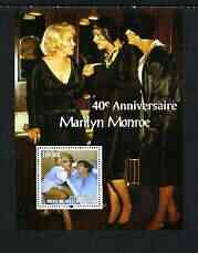 Benin 2003 40th Death Anniversary of Marilyn Monroe #01 - Scene from Jazz Just For Girls perf m/sheet unmounted mint, stamps on movies, stamps on films, stamps on cinema, stamps on women, stamps on marilyn monroe, stamps on 