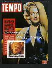 Benin 2003 40th Death Anniversary of Marilyn Monroe #02 - Tempo magazine perf m/sheet unmounted mint, stamps on movies, stamps on films, stamps on cinema, stamps on women, stamps on marilyn monroe, stamps on 