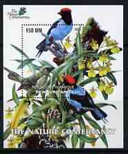 Mauritania 2003 The Nature Conservancy perf m/sheet (Birds by John Audubon) unmounted mint, stamps on wildlife, stamps on environment, stamps on birds, stamps on audubon