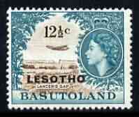 Lesotho 1966 DH-106 Comet over Lancers Gap 12.5c (wmk Script CA) unmounted mint, SG 117A, stamps on tourism, stamps on aviation, stamps on dh, stamps on comet