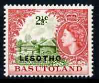 Lesotho 1966 Basuto Household 2.5c (wmk Block CA) unmounted mint, SG 113B*, stamps on , stamps on  stamps on tourism, stamps on  stamps on housing