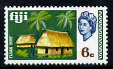 Fiji 1969-70 Bure Huts 6c (from def set) unmounted mint, SG 396, stamps on , stamps on  stamps on housing