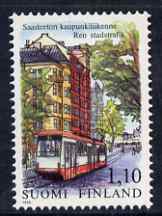 Finland 1979 Helsinki Tram Service 1m10 unmounted mint, SG 945, stamps on transport, stamps on trams