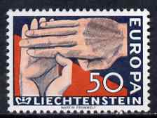 Liechtenstein 1962 Europa 50r unmounted mint, SG 413, stamps on , stamps on  stamps on europa