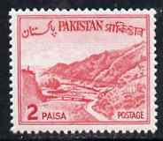 Pakistan 1961 Khyber Pass 2p rose-red (inscribed Shakistan) unmounted mint, SG 129*, stamps on tourism, stamps on 