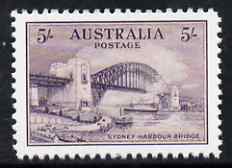 Australia 1932 Sydney Harbour Bridge 5s,  Maryland perf forgery unused, as SG 143 - the word Forgery is either handstamped or printed on the back and comes on a presentat..., stamps on maryland, stamps on forgery, stamps on forgeries, stamps on bridges, stamps on  kg5 , stamps on 