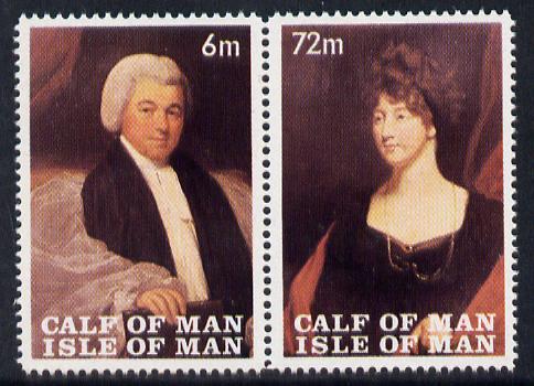 Calf of Man 1968 Paintings from Manx Museum #2 perf set of 2 unmounted mint (Rosen CA117-18), stamps on arts   museums