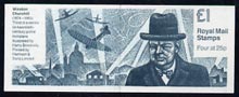 Great Britain 1994 Prime Ministers #3 (Winston Churchill) Â£1 booklet complete, SG FH34, stamps on constitutions, stamps on personalities, stamps on churchill, stamps on , stamps on  ww2 , stamps on , stamps on spitfires