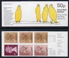 Great Britain 1988 London Zoo #2 (Childs Drawing of Birds) 50p booklet complete, SG FB48, stamps on zoos, stamps on birds, stamps on  zoo , stamps on zoos, stamps on 
