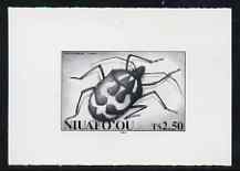 Tonga - Niuafoou 1994 Pentatomidea 3p50 (from Beetles set) B&W photographic proof, scarce thus, as SG 207, stamps on insects, stamps on beetles