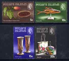 Pitcairn Islands 1968 Handicrafts (1st series) perf set of 4 unmounted mint, SG 88-91, stamps on crafts, stamps on fish, stamps on baskets