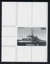 Tonga 1991 Savea (Patrol Boat) 2p (from Defence Force set) B&W photographic Proof as SG 1161, stamps on , stamps on  stamps on ships