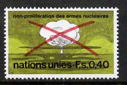 United Nations (Geneva) 1972 Non-proliferation of Nuclear Weapons unmounted mint, SG G23, stamps on nuclear, stamps on science