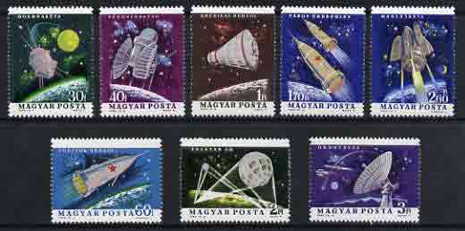 Hungary 1964 Space Research set of 8 unmounted mint, SG 1963-70, stamps on space